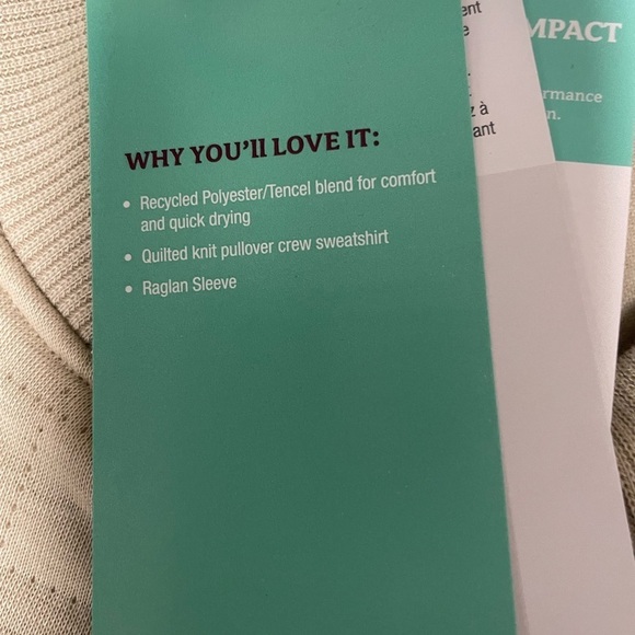 NWT Marmot Roice Quilted Knit PulloverCrew Sweatshirt. Size Large - Picture 10 of 10